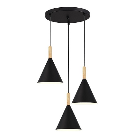 Светильник подвесной Черный/Черный E27 3*40W SLE1255-423-03 - фото