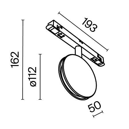 Трековый светильник Technical TR090-4-6W-DS-B - фото