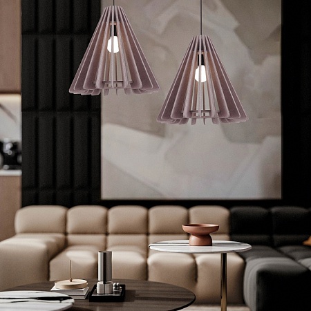 Светильник подвесной ST-Luce Черный/Бежевый E27 1*60W SL3002.403.01 - фото