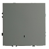 Выключатель 1-клавишный c индикатором (механизм), STEKKER, 250В, 10А, серия Эмили, RSW10-5101-10, платиново-серый, soft touch