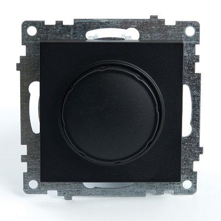 Выключатель диммирующий (механизм), STEKKER GLS10-7106-05, 250V, 500W, серия Катрин, черный - фото