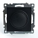 Выключатель диммирующий (механизм), STEKKER GLS10-7106-05, 250V, 500W, серия Катрин, черный - фото