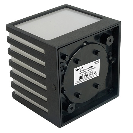 Светильник садово-парковый Feron DH0605, на стену, GX53 230V, черный - фото