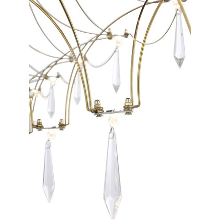 Светильник подвесной ST-Luce Золотистый/Прозрачный LED 1*23W 4000K SL6603.203.23 - фото