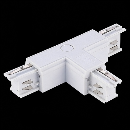 Т-образный токоподвод левый 1 для трехфазного шинопровода ST-Luce Белый ST030.509.16L1 - фото