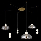 Светильник подвесной ST-Luce Золотистый/Молочно-Белый,Прозрачно-Дымчатый LED 1*42W SL6112.202.42