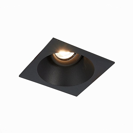 Св-к встр. Черный GU10 1*50W L103xW103xH52 220V Без ламп ST207.418.01 - фото