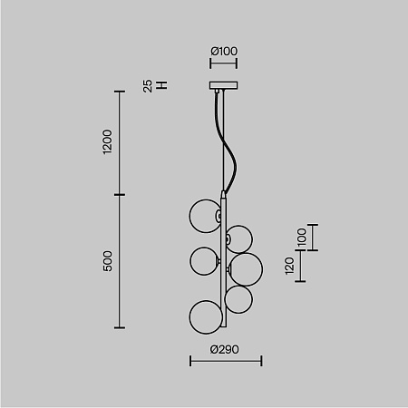 Подвесной светильник Maytoni Dallas MOD545PL-06G - фото