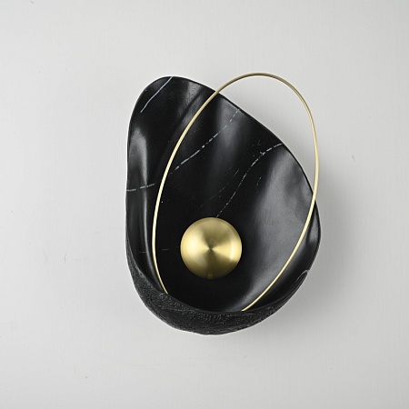 Настенный Светильник Clam Черный Мрамор Imperiumloft 179695-22 - фото