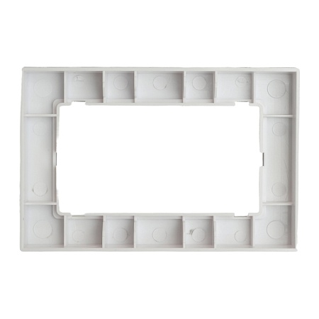 Рамка 2-местная (без перемычки), стекло, STEKKER, GFR00-7012-01, серия Катрин, белый - фото