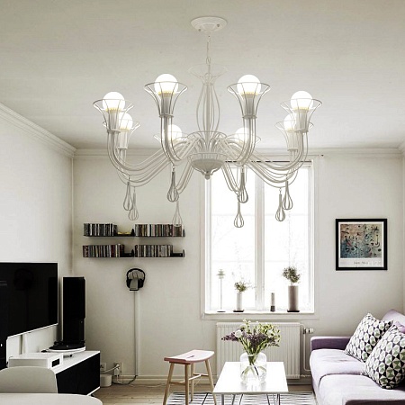 Подвесная Люстра Cast 8 White Imperiumloft 181893-26 - фото