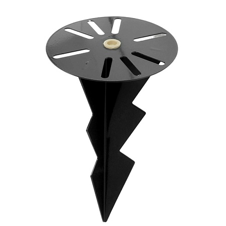 ДГ-03 Держатель грунтовый для ландшафтных светильников-столбиков, черный - фото