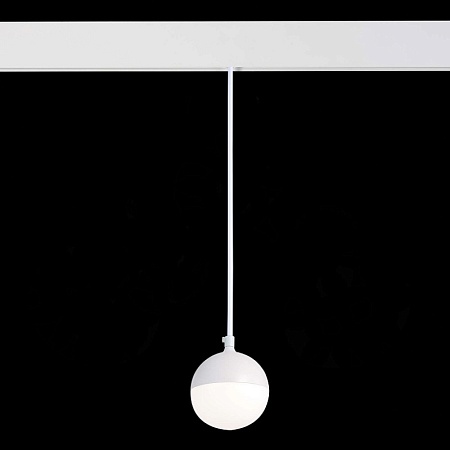 Магнитный трековый светильник подвесной Белый LED 1*7W 4000K 520Lm Ra>80 120° IP20 D90x ST358.543.07 - фото