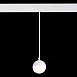 Магнитный трековый светильник подвесной Белый LED 1*7W 4000K 520Lm Ra>80 120° IP20 D90x ST358.543.07 - фото