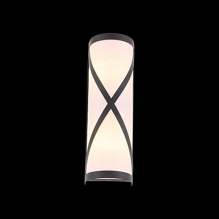 Светильник уличный настенный ST-Luce Черный/Белый E27 2*60W SL076.411.01 - фото