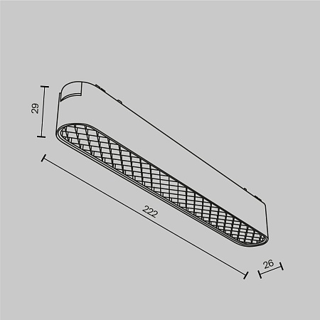 Трековый светильник Technical Basis Grid TR084-1-12W3K-W - фото