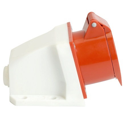 Розетка стационарная ST-115 16А 380В 3P+PE+N IP44, RST16-115-44, Stekker - фото