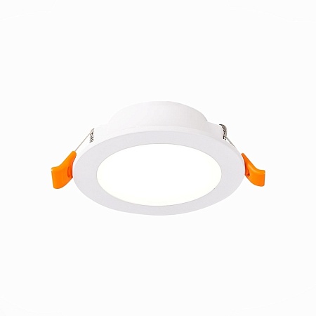 Св-к встр. Белый LED 1*6W 3000K 480Lm Ra80 110° IP20 D90xH30 220-240V ST210.538.06 - фото