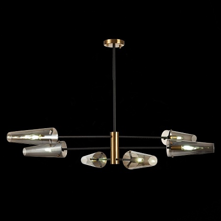 Светильник потолочный ST-Luce Бронза,Черный/Дымчатый E14 6*40W SL1209.302.06 - фото
