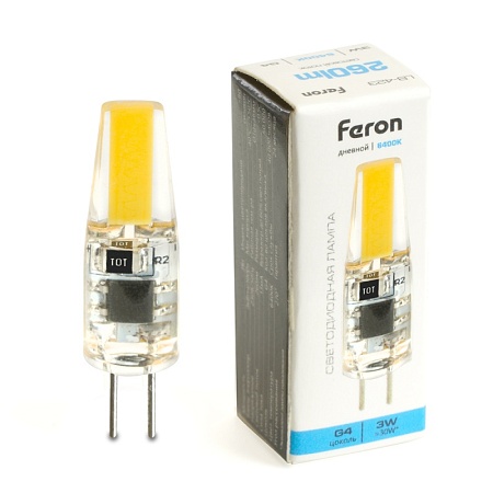 Лампа светодиодная Feron LB-423 G4 3W 230V 6400K - фото
