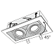 Встраиваемый светильник Technical Metal Modern DL008-2-02-S - фото