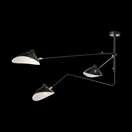 Люстра потолочная ST-Luce Черный/Черный, Белый E27 3*60W SL305.402.03 - фото