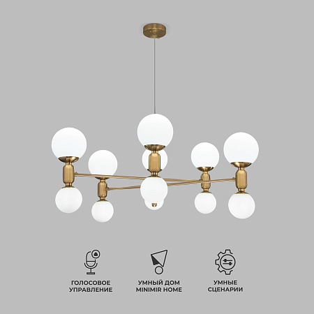 Потолочный светильник Eurosvet 30182 латунь - фото