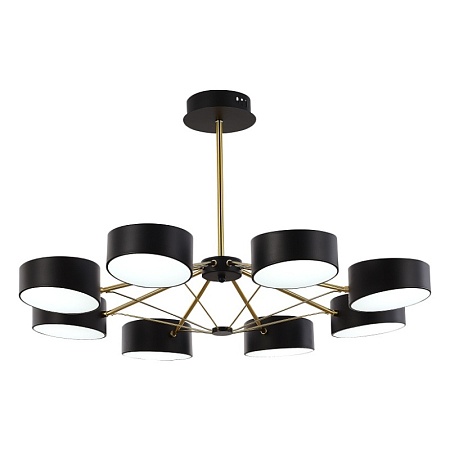 Светильник потолочный Черный, Золотистый/Черный LED 8*10W SLE6005-402-08 - фото