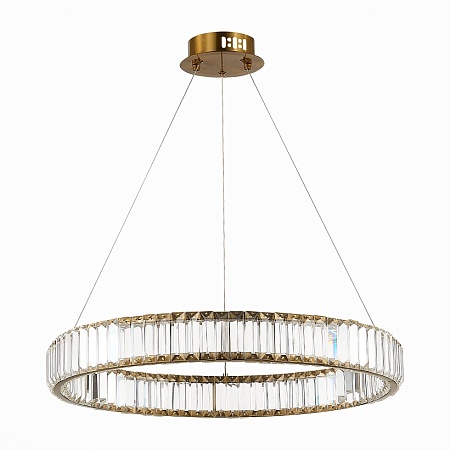 Люстра подвесная ST-Luce Латунь/Прозрачный LED 1*40W 4000K SL1622.363.01 - фото