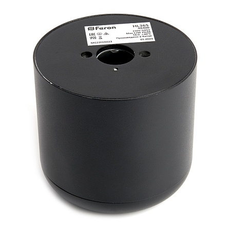 Светильник потолочный Feron HL365 Barrel ECHO 12W, 230V, GX53, чёрный, с антибликовой сеточкой - фото