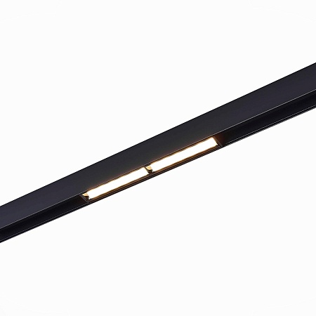 Магнитный трековый светильник Черный LED 1*12W 3000K 700Lm Ra>90 120° IP20 L220xW22xH46 ST804.436.12 - фото