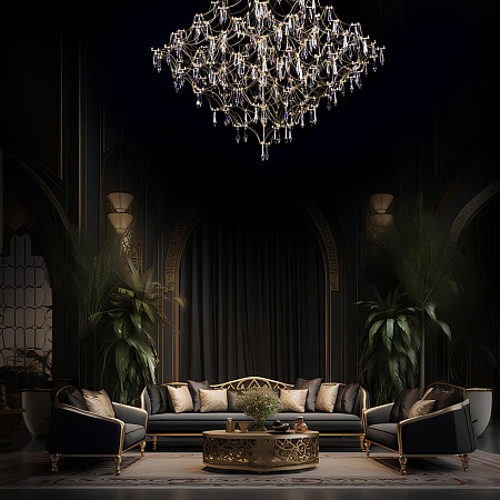 10259/800 Gold Asfour Подвесной светильник LOFT IT Mira - фото
