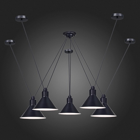 Светильник подвесной ST-Luce Черный/Черный E14 5*60W SL1804.403.05 - фото