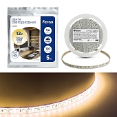 Светодиодная LED лента Feron LS613, 120SMD(2835)/m 9.6W/m 12V 5m 3000К