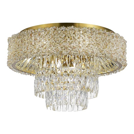 Светильник потолочный ST-Luce Латунь/Прозрачный, Янтарный E14 10*60W SL1637.302.10 - фото