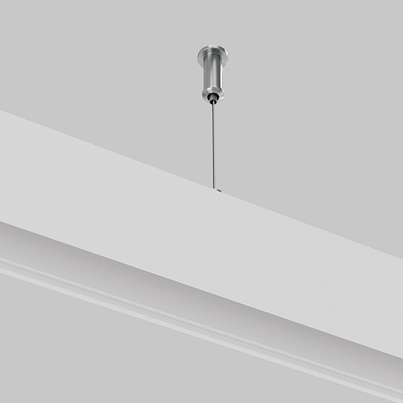 Тросовый подвес 2шт Exility круглый низкопрофильный серебро - фото