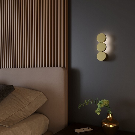 Настенный светодиодный светильник 40130/LED золото Elektrostandard - фото