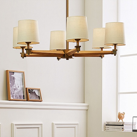 Люстра Jorgenson D85 White/Dark Wood Imperiumloft 203574-26 - фото