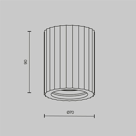 Потолочный светильник Technical C121CL-GU10-W - фото