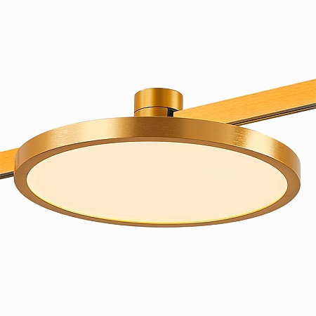 Магнитный трековый светильник FARM Золотистый LED 1*10W 3000K 520Lm Ra80 120 IP20 D168x ST818.206.12 - фото