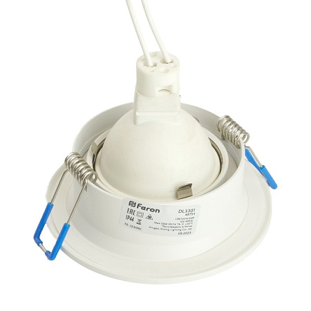 Светильник встраиваемый Feron DL3301 потолочный MR16 G5.3 белый - фото