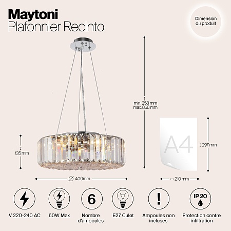 Потолочный светильник Maytoni Recinto MOD080CL-06CH - фото