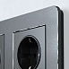 Рамка из металла на 3 поста Platinum черный алюминий W0032608 - фото