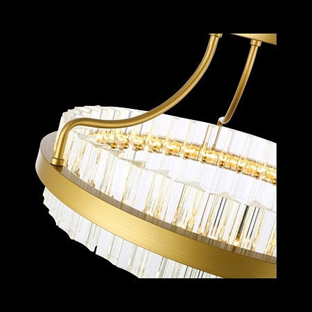 Светильник потолочный ST-Luce Матовое золото/Прозрачный LED 1*34W 3000K SL383.202.01 - фото