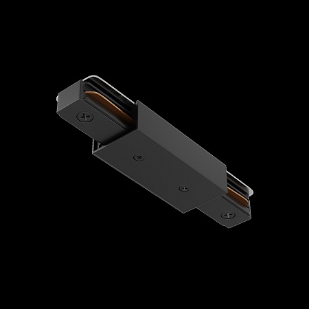 Прямой коннектор питания с вводом питания Unity черный - фото