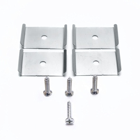 Профиль алюминиевый накладной "Линии света", серебро, CAB257 - фото