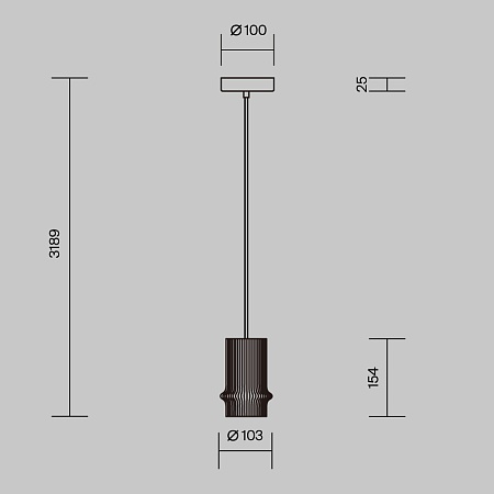 Подвесной светильник Maytoni MOD430PL-L5W3K - фото