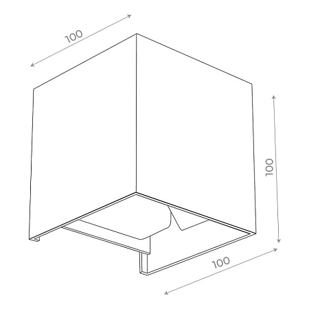 Светильник уличный настенный ST-Luce Черный/Черный LED 2*3W 4000K SL560.401.02 - фото
