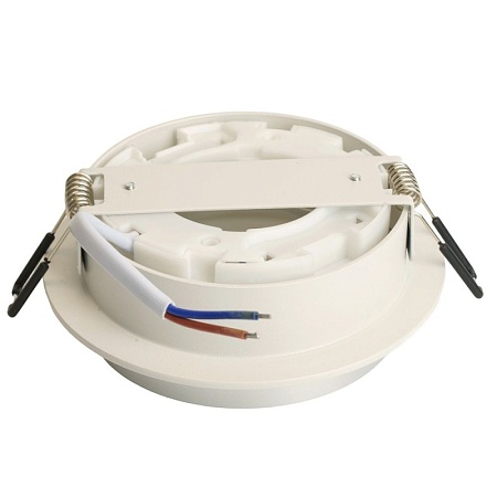 Светильник встраиваемый Feron DL507 потолочный GX53 белый + серебро круг - фото