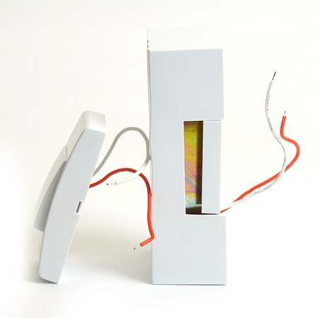 Звонок с кнопкой проводной Feron DB-102 электромеханический белый 230V 119х70х37мм - фото